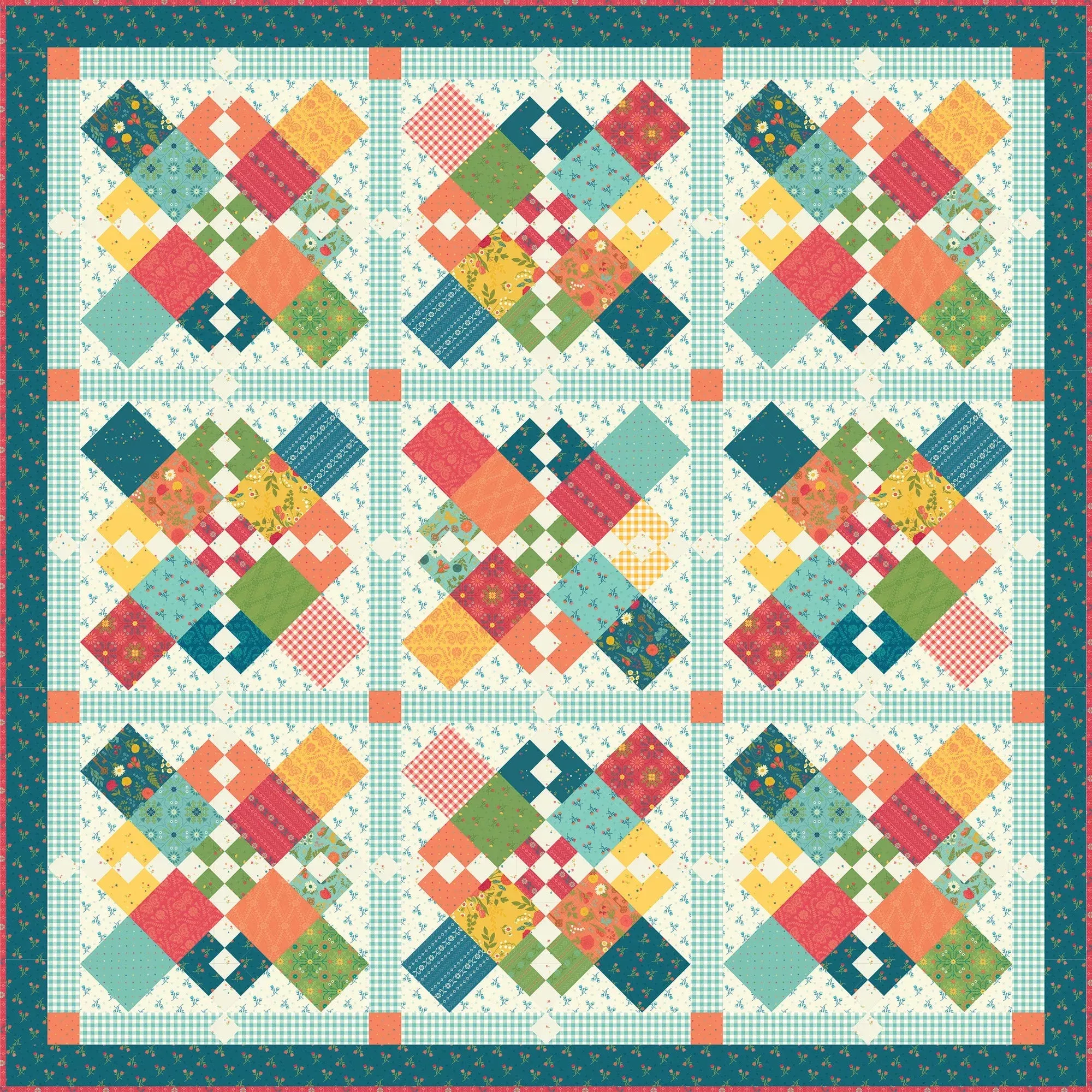 Chain Letter Paper Quilt Pattern by Heather Peterson