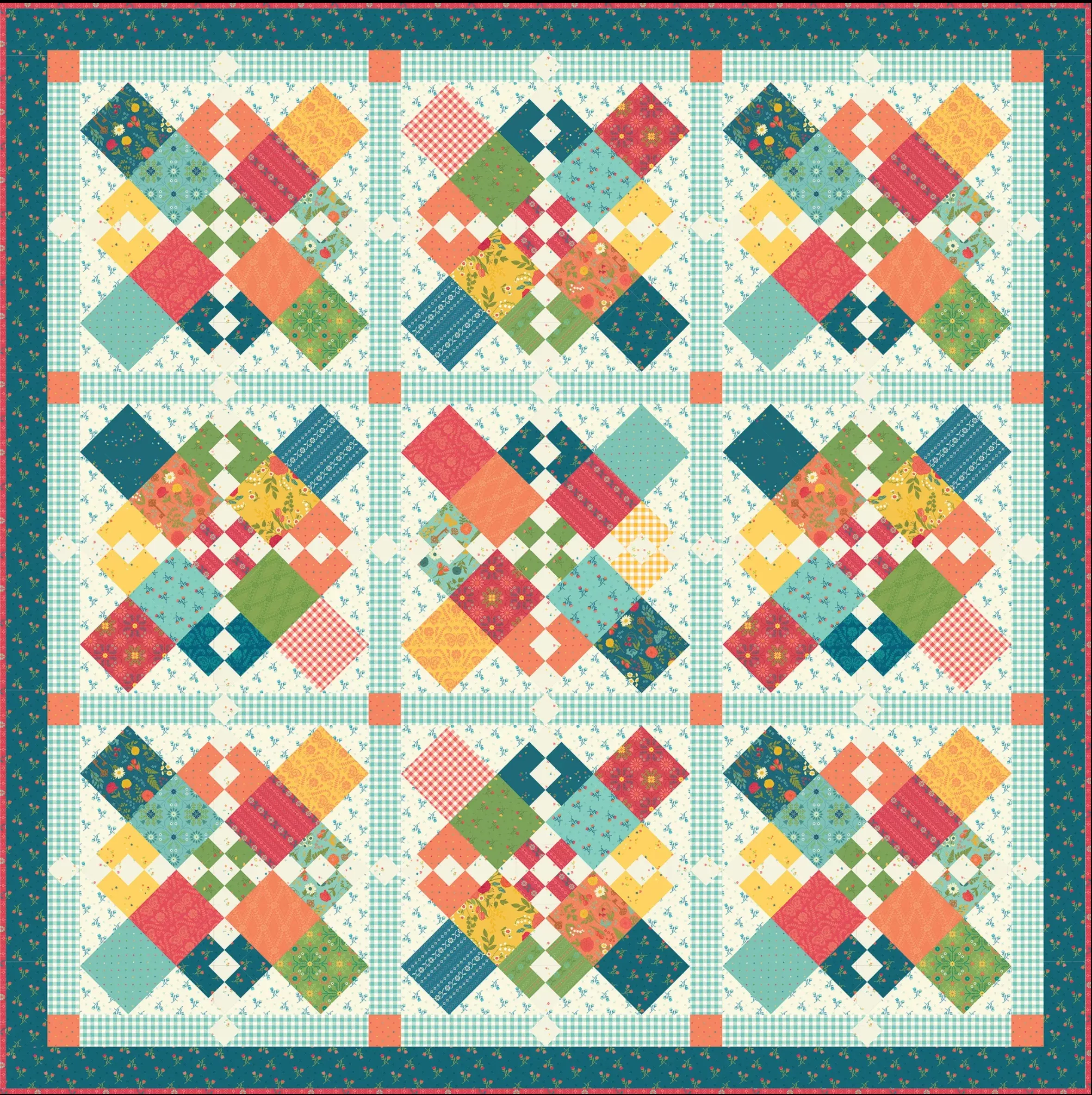 Chain Letter Quilt Kit by Heather Peterson