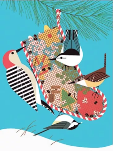 Charley Harper Needlepoint – Back Yard Birds