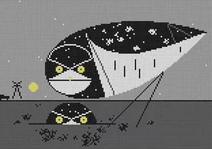 Charley Harper Needlepoint – Burrowing Owl