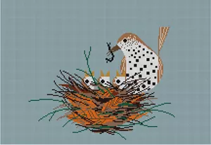 Charley Harper Needlepoint – Chorus Line