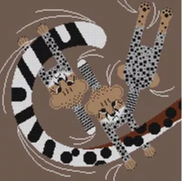 Charley Harper Needlepoint – Convivial Pursuit