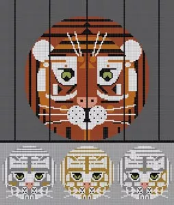 Charley Harper Needlepoint – Copy Cats