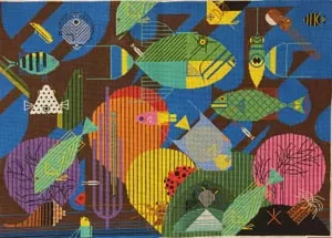 Charley Harper Needlepoint – Coral Reef