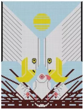 Charley Harper Needlepoint – Ecological Event
