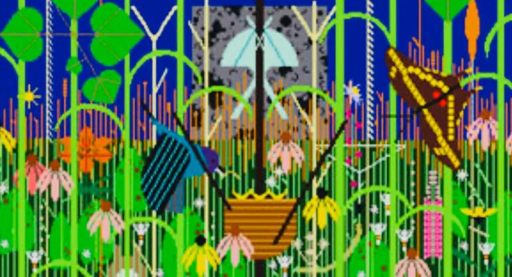 Charley Harper Needlepoint – Edge of Appalachia Summer