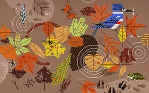 Charley Harper Needlepoint – Fall Birds