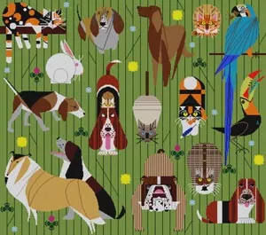 Charley Harper Needlepoint – Friends Of Our Family