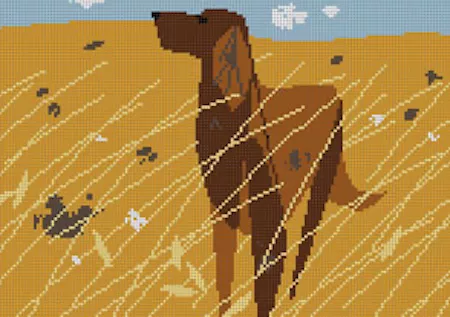 Charley Harper Needlepoint – Irish Setter