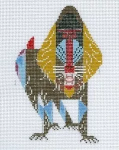 Charley Harper Needlepoint – Mandrill Baboon
