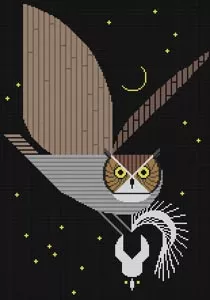 Charley Harper Needlepoint – Pfhwooooo!!!