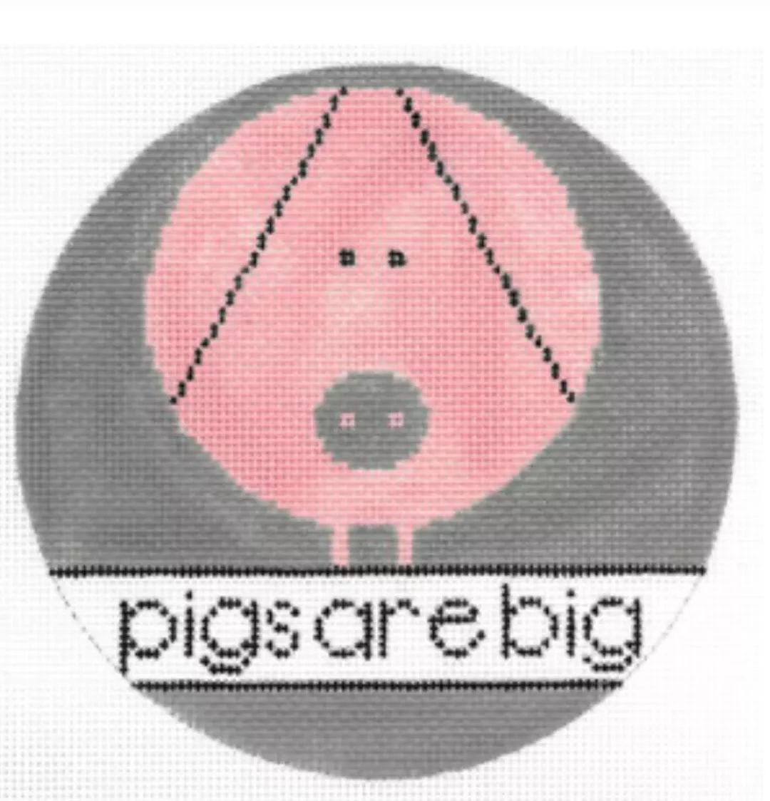 Charley Harper Needlepoint -Pigs Are Big