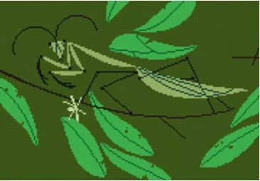 Charley Harper Needlepoint – Praying Mantis