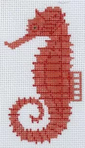 Charley Harper Needlepoint – Seahorse Ornament