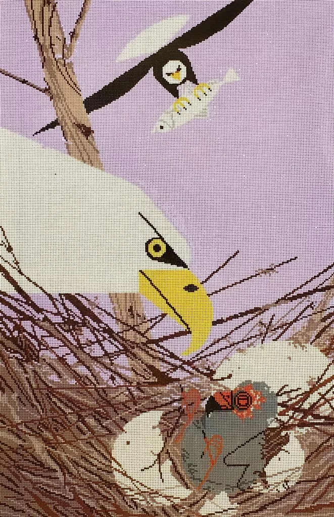 Charley Harper Needlepoint – Special Delivery