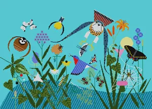 Charley Harper Needlepoint – Summer Birds