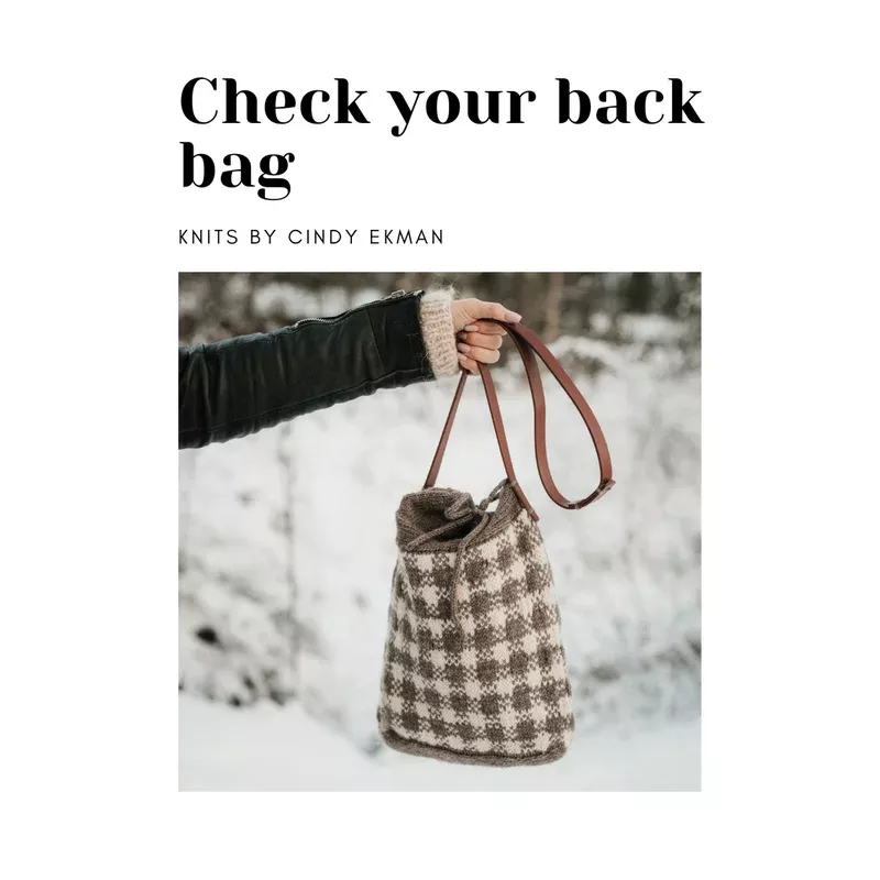 Check your back bag – knitting pattern