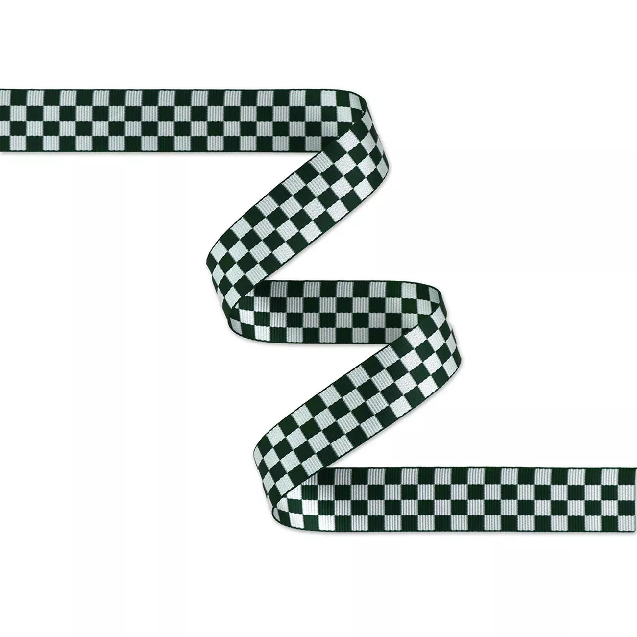 Checkerboard Green /White Webbing 1-1 /2in x 3 Yd