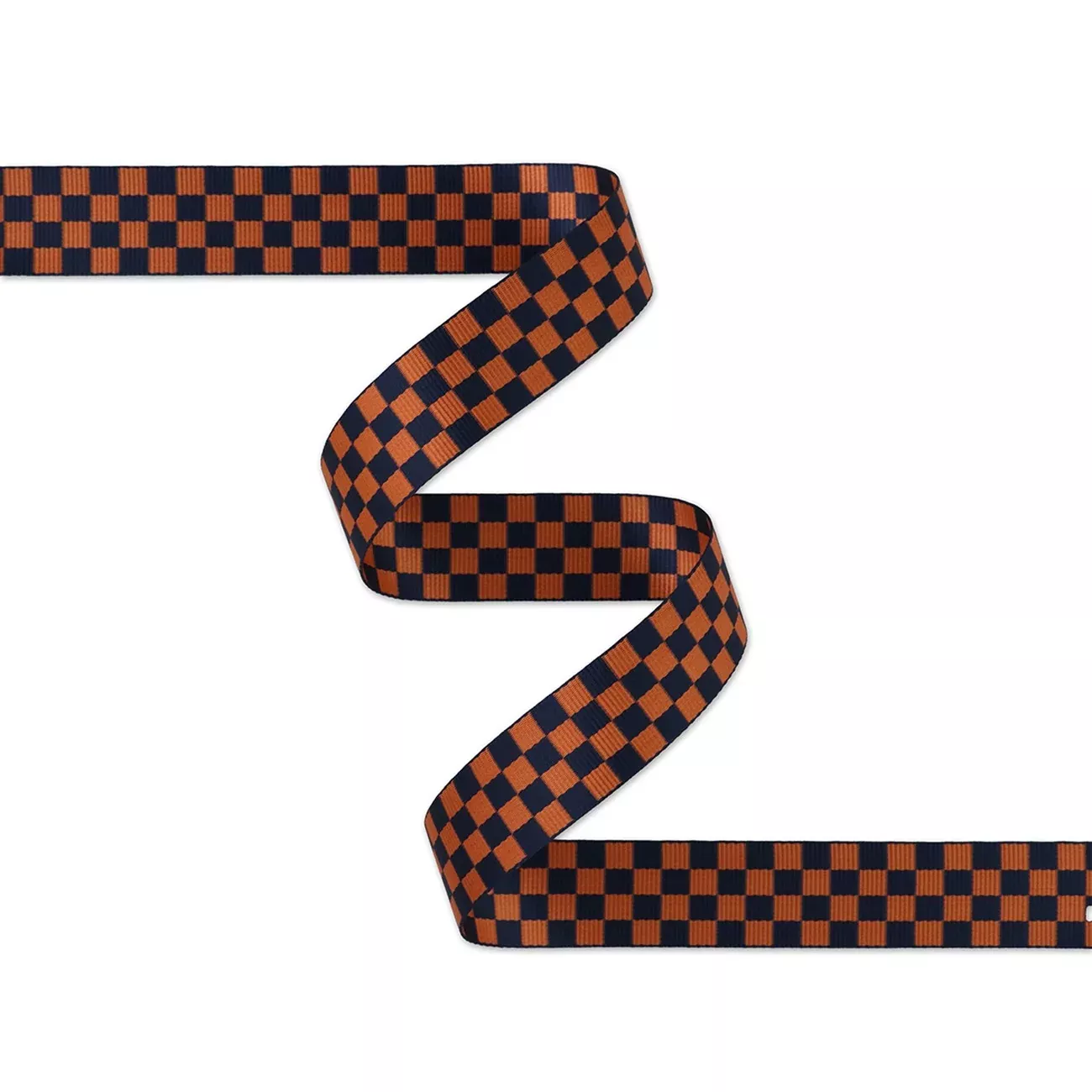 Checkerboard Navy /Orange Webbing 1-1 /2in x 3 Yd