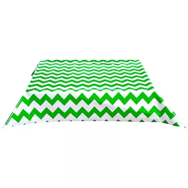 Chevron Green Oilcloth Tablecloths