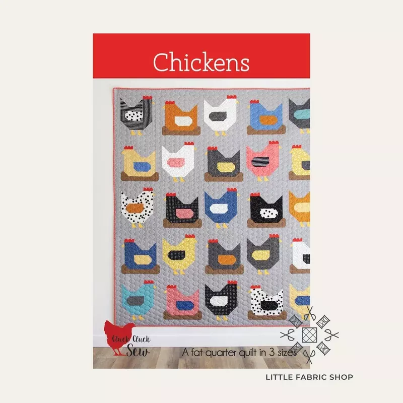 Chickens Pattern | Quilt Pattern | Cluck Cluck Sew