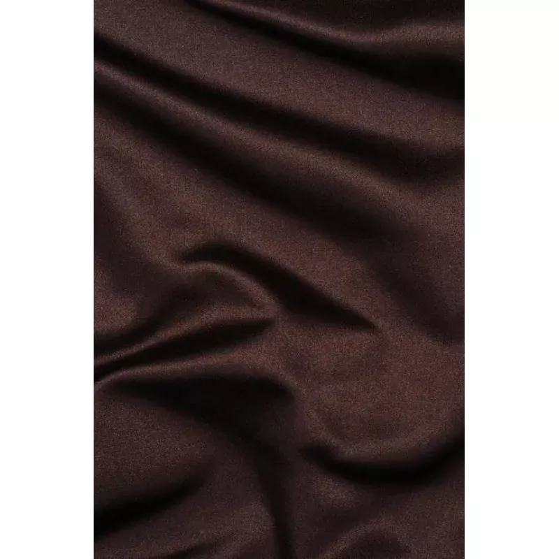 Chocolate Silk Duchess Satin Fabric