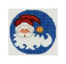 Chris Lewis Santa on Blue Round