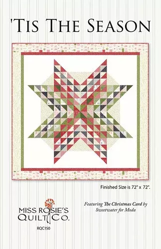 Christmas Card Miss Rosie TIS THE SEASON Layer Cake Pattern