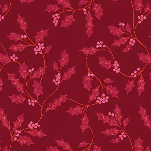 Christmas in Color – Berry & Bloom – AGF Studio – CMC-25410 – Half Yard (Preorder)