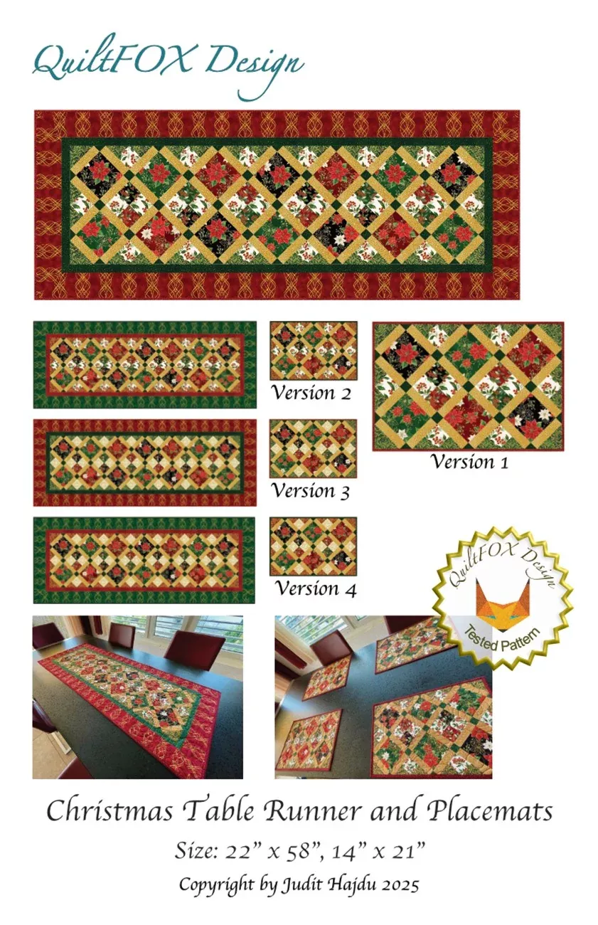 Christmas Table Runner and Placemats