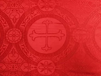 Church Brocade - Red
