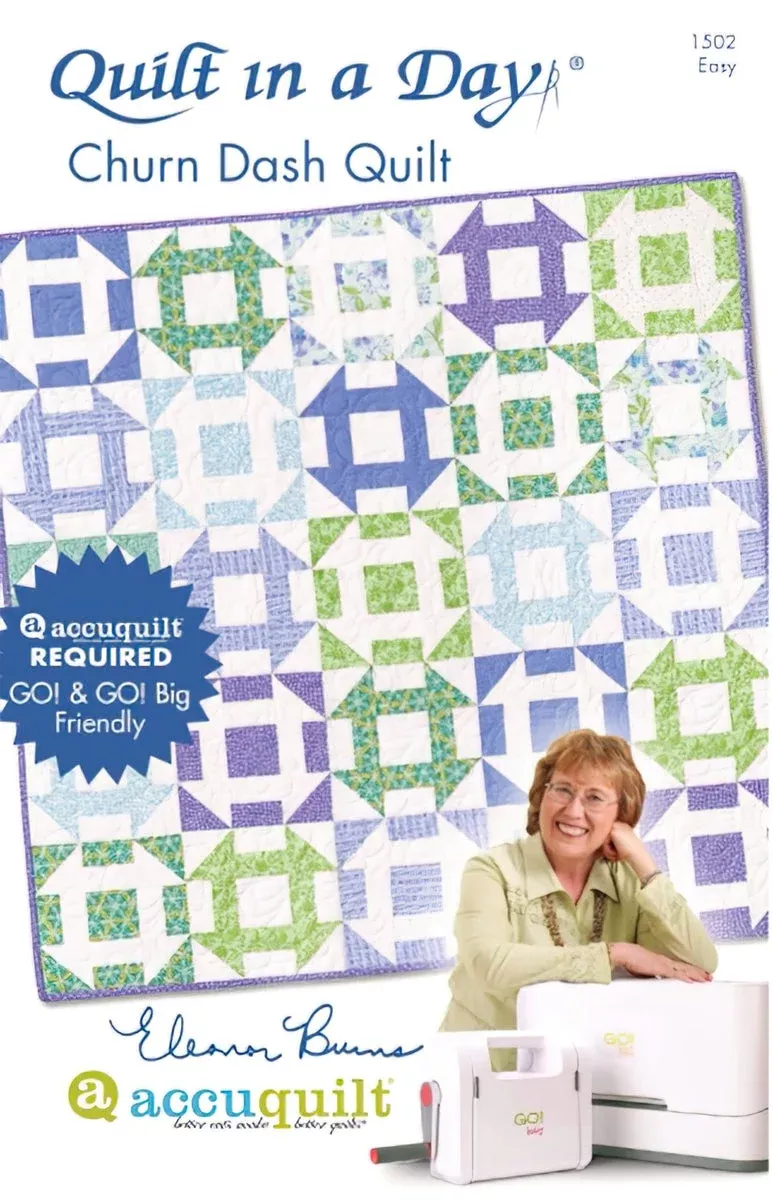 Churn Dash: Eleanor Burns Signature Accuquilt Pattern