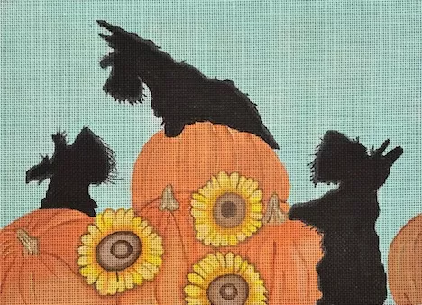 Cindi Lynch – Scottish Terriers Halloween Pumpkin