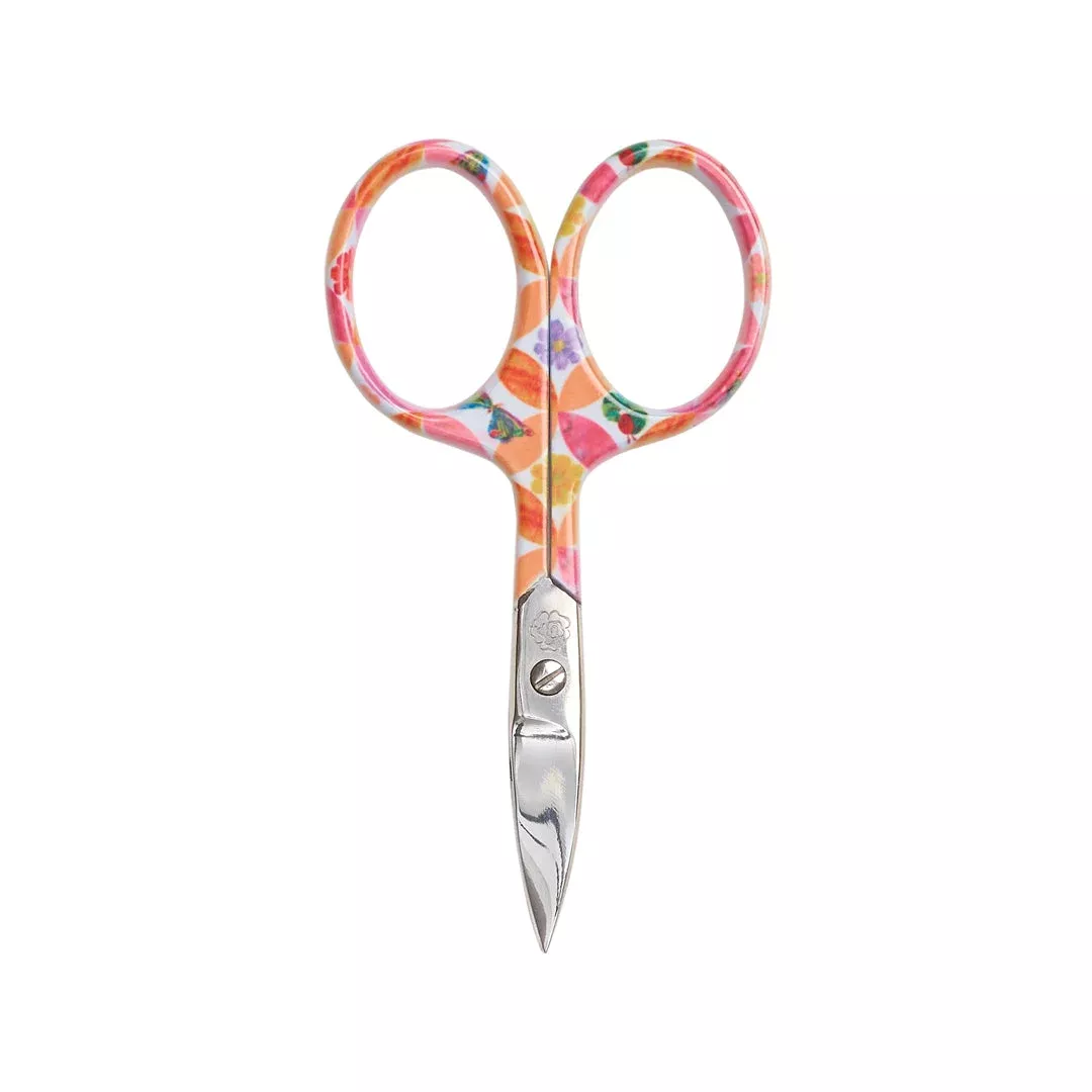 Circle Leaf Flower Butterfly Embroidery Scissor