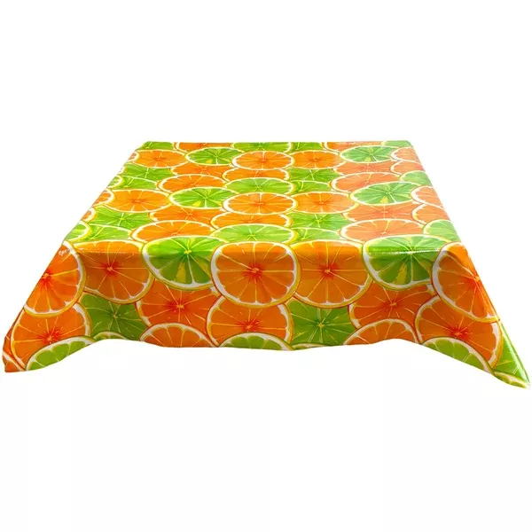 Citrus Oranges and Limes Oilcloth Tablecloths