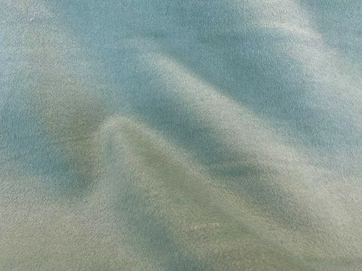 Classic Wool Blend Melton Coating Fabric - Seafoam