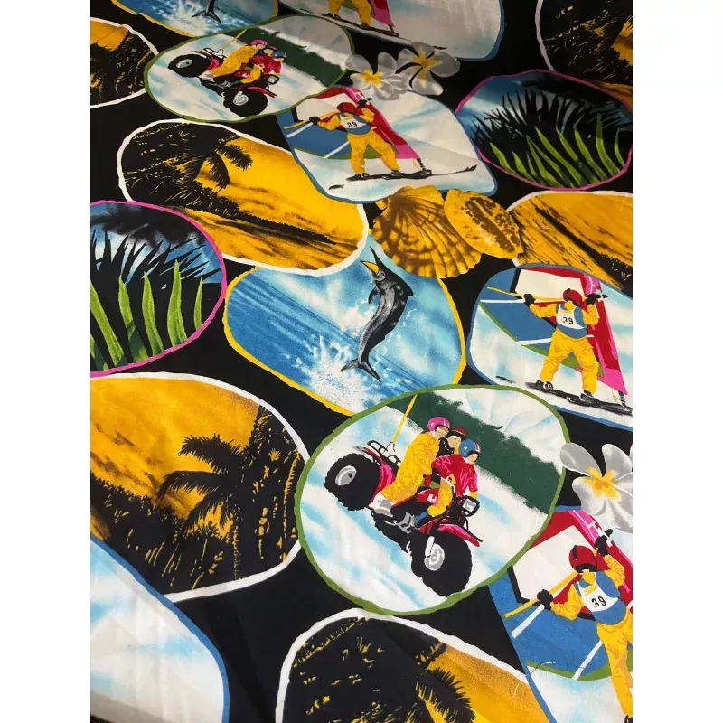CLAUDY 010 cotton voile comic print