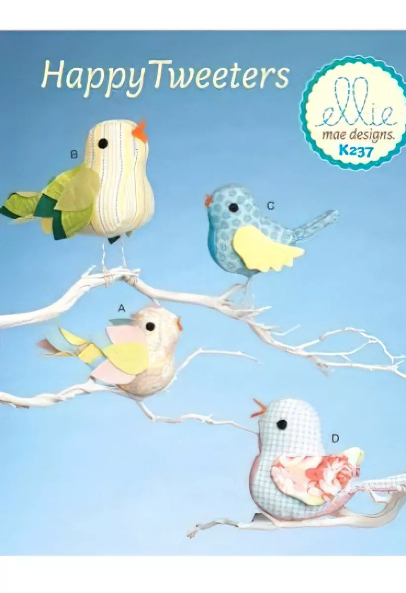 Clearance – Bird Decorations with Contrast Options Pattern by Ellie Mae Designs