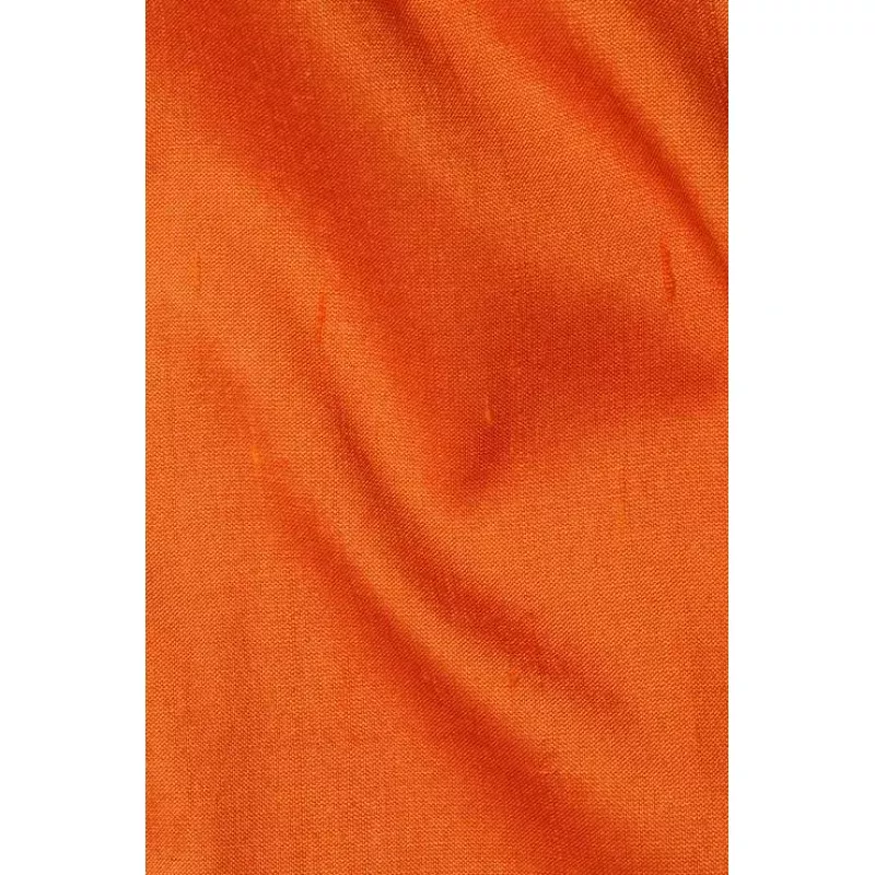 Clementine Orange Silk Shantung 54″ Fabric