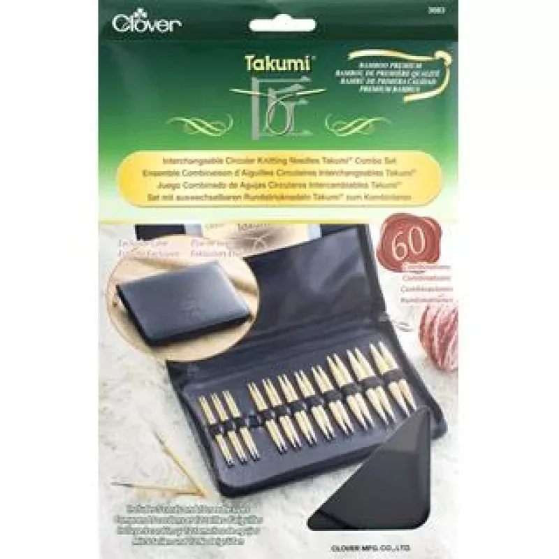 Clover Interchangeable Circular Knitting Needle Set