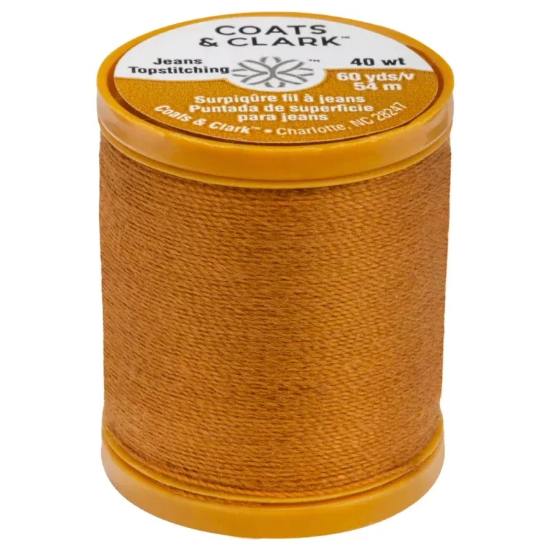 Coats & Clark Jeans Thread 60 yds Red Orange