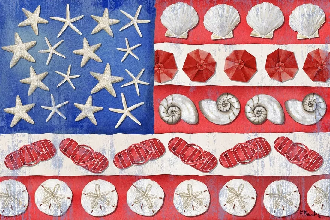 The Collection Designs – Coastal American Flag