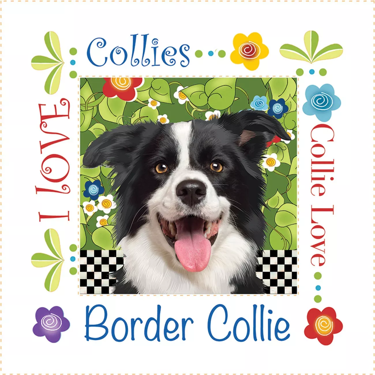 Collie Dog 6in Panel
