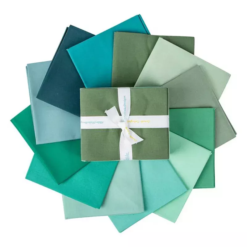 Confetti CottonsPrecut FabricFat Quarter Bundle12 Pieces – Mint