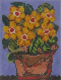 Cooper Oaks – Terracotta Pot w/Yellow Flowers