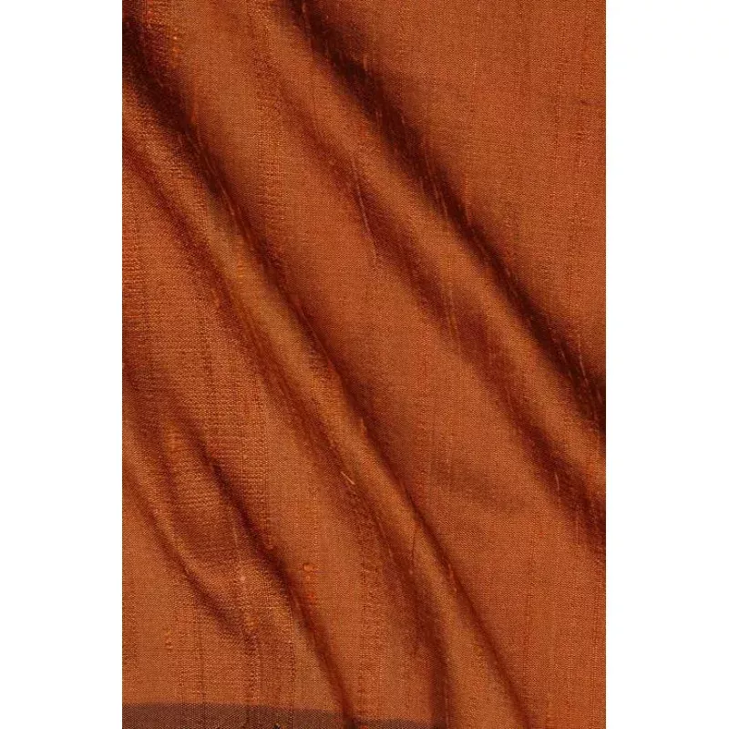 Copper Dupioni Silk Fabric