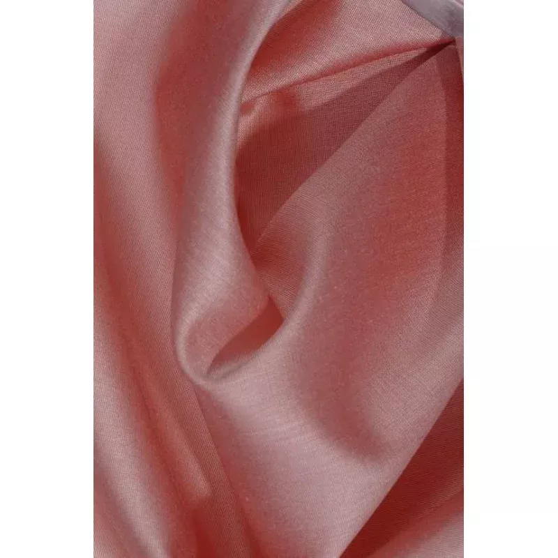 Coral Almond Cotton Silk Fabric