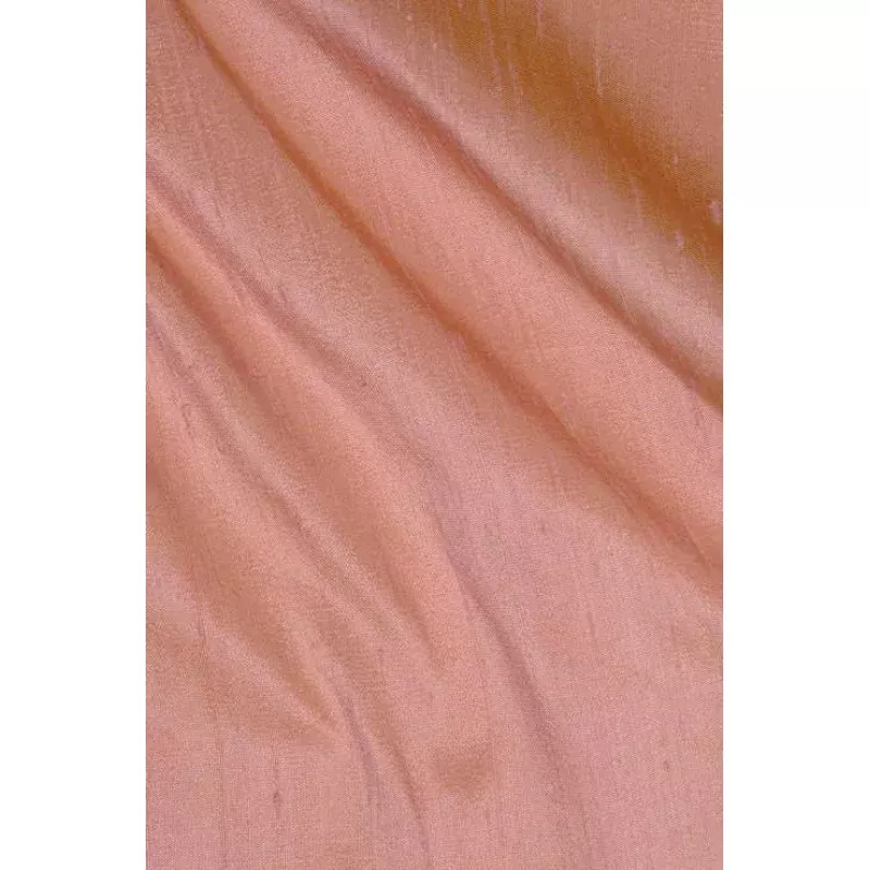 Coral Dupioni Silk Fabric