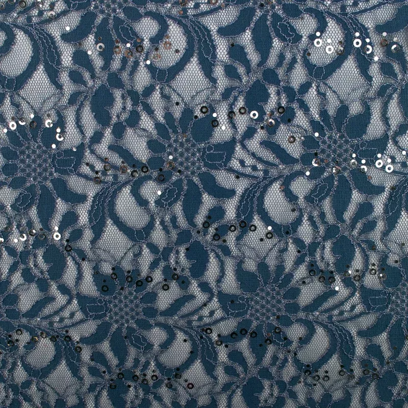 Corded lace – VIRGINIA – Stone blue