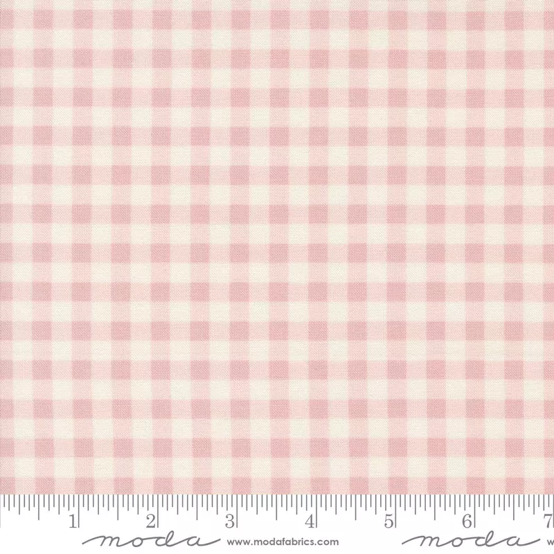 Cottage Charm Gingham Fading Rose | Heather Briggs of My Sew Quilty Life| Moda Fabrics | 31757 36 | Sold in 1/2 Yd